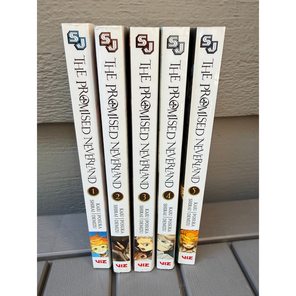 The Promised Neverland Manga Volumes 1-5 English VIZ Media Kaiu Shirai Set - Picture 2 of 5